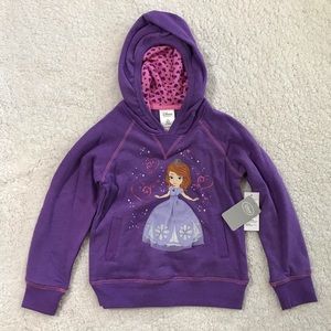 Girls Sofia the First Hoodie (size 5/6)